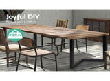 Artiss Metal Table Legs DIY 50X70CM Set of 2 TAB-LEG-VIC-715070-BKX2