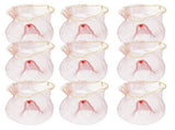 Convenient Foldable Red Plastic Mesh Pouch for Home and Market 50Pcs V1369-AZ3-W-20553