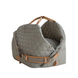 Luxury Quilted 2-in-1 Pet Travel Carrier & Car Booster Seat for Small Dogs V888-ELOSUNG35950