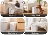 Artiss Rubbish Bin 12L 2-Pack Sensor Kitchen Automatic Motion Touchless White WAB-SR-PL-12LX2-WH
