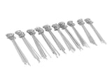 100PCS Ground Nail Galvanized Iron Rust Proof Artificial Turf Stakes for Weed Barriers Tent Garden V1294-YM0706-3111230171111
