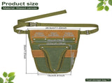 Garden Tool Bag, Wear Resistant Canvas Material, for Gardening, Construction, Woodworking and Other V1369-AZ3-W-12593