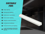 10 x 1M V-Style Aluminium LED Strip Light Channels for Cabinet Lighting V63-844301
