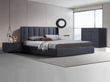 Prado 4pc Fabric Gas Lift Queen Bedroom Suite V43-BDS-PRD-4PC-TBY-Q