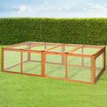 i.Pet Chicken Coop Rabbit Hutch 180cm Extra Large Wooden Chicken House Run XL Hen Cage PET-GT-RR-4