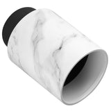 White Marble Texture Waste Container PP for Home Practical and Stable V1192-AZ-W-32916