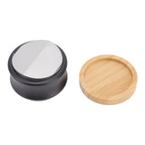 Coffee Distributor Stainless Steel Alloy Dual Head Adjustable Depth Coffee Leveler with Bamboo Base V1294-YM0715-3118220104812