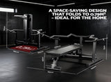 Everfit Chest Press Machine Home Gym Equipment Folding Workout Bench with Independent Arms Black FIT-I-CHEST-BK