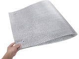 2pcs Thermal Window Film for Glass, Silver Aluminum Foil Sunshade, Heat Blocking, UV Protection, V1192-AZ-W-21774