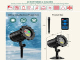Christmas Projector Light 10 Patterns LED Projection Lights with Remote Red and Green Star Show for V1294-YM0901-L6720