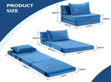 Artiss 3 Pack Folding Sofa Bed Armless Lounger Foam Floor Sofas Futons Couches SB-B-COMP-1010-BUX3