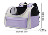 Pet Carrier Backpack Breathable Large ty Cat Travel Bag Blue V1263-JX-7833-1