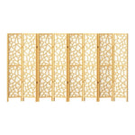 Artiss 8 Panel Room Divider Screen 325x170cm Clover Natural RD-4016-8P-NT