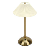 Pleated Table Lamp Touch Control 3 Colors Stepless Dimming USB Rechargeable Retro Cordless LED V1294-YM0901-3119250068111