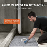 Shower Curb Kit, 914x914mm Shower Pan Kit with 160mm Central Drain, Lightweight EPS Shower V952-LYAZDB3636YCVU1CGV0