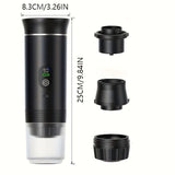 Upgraded Portable Coffee Maker with Temperature and Power Display, USB-C Charging, Self-Heating & V1102-BXSKFJ002