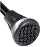 Adjustable Black Walking Stick with Folding Design and Shock Absorbing Tip V178-69052