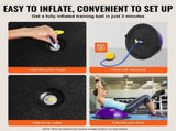 Half Exercise Ball Trainer, 23 inch Balance Ball Trainer, 660lbs Stability Ball, Yoga Ball with V952-PHXLQZS58CMBS50Z7V0
