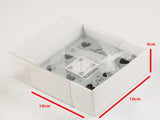 50 Pack of 10cm Square Invitation Coaster Favor Function product Presentation Cookie Biscuit V382-50INVBOXWH10X10X4