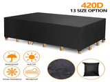 Rectangular Patio Table Cover Heavy Duty Waterproof Outdoor Furniture Set Cover 128" x 82" x 23" V1189-WXFWAL-20260319-00264