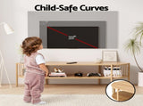 Artiss TV Unit Entertainment Unit Storage Shelf 148cm Pine FUR-Z-TV144-WD