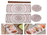 2 Sets Sushi Plate Set Wooden Chopsticks for Eating Utensils in Simple Design V1192-AZ-W-25210