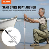 Sand Spike Boat Anchor Pole, 36" Galvanized Carbon Steel Slide Anchor Shore Spike, Self-Hammering V952-ZCXCSMDXG36YOMSMVV0