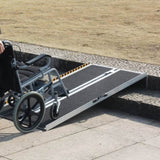 VEVOR Portable Wheelchair Ramp, 122 cm 363 kg Capacity, Non-Slip Aluminum Folding Threshold Ramp, V952-ZDKMJPD48YC1YAZTIV0