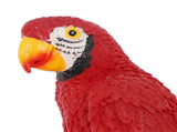 Parrot Sculpture Resin Bird Figurine Half Face Hanging Sculpture for Wall Tree Living Room Balcony V1294-YM0901-3111250017111