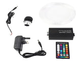 16W Fiber Optic Light RGBW Remote Lighting for Bluetooth APP Control 0.75mm X 2m KTV Bar Decor Prise V1294-YM0901-3119200151613