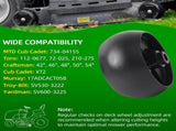 (6 Pack) Replacement 5" Mower Deck Wheels Kit, Compatible with MTD Cub Cadet 734-04155 Toro 112-0677 V1258-DP02-C-916