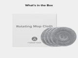 Rotating Mop Cloth or Saros 10R & Saros Z70 Robot Vacuum Cleaner, 4PCS High-Absorbency Microiber, V1259-DP01-F-368