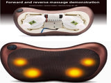 Cordless Rechargeable Shiatsu Massage Pillow - 8 Node Deep Kneading Neck & Back Massager with Heat V888-ELOSUNG41763