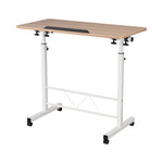 Artiss Laptop Desk Table Adjustable 80CM Light Wood LA-DESK-80T-LW