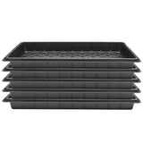 5-Pack Black Plastic Planter Trays with Drainage Holes for Gardeners and Plant Propagation V1192-AZ-W-26851