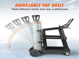 Welding Cart, 3-Tier Welder Cart Heavy Duty with 400 Lbs Weight Capacity, 360&deg Swivel Wheels, Tank V952-SCHJTC400LB18XD9NV0