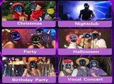 Smart LED Gesture-Sensing Light-Up Mask, 45 Dynamic 70 Static Patterns, Party Atmosphere Essential V1232-BLMJ-002