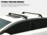 110cm Universal Car Roof Racks Carrier Adjustable Cross Bars Aluminium Alloy Lockable V610-CAR-HGCR-110
