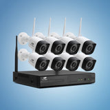 UL-tech 3MP Wireless CCTV 8CH 8 Square Camera CCTV-WF-HF230446-8C-8S