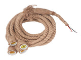 4 Heads Hemp Rope Pendant Light Fixture 6.5FT E27 E26 DIY Vintage Retro Hanging Ceiling Light for V1294-YM0901-3119230213511