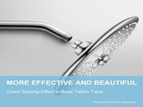 Shower Arm 10 in Bundle with 6 Mode Shower Head, Chrome V1258-DP02-C-569