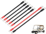 Golf Cart Battery Cables Set, 4 Guage for EZGO TXT/Medalist 1994-Up 36V 48V Models, Pure Copper Wire V1259-DP01-A-5417