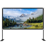 VEVOR Outdoor Movie w/ Stand 180" Portable Movie 16:9 HD Wide Angle Outdoor Projector V952-DSTPMYC180WDPDVTFV0