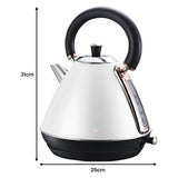 Pronti 3-in-1 Breakfast Set Kettle, 4-Slice Toaster and Pronti HomeMaid Coffee Machine Applianc KT-TS-C511-WH