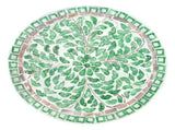 MIRANDA CYLINDER TURQUOISE SHELL INLAY TABLE/STOOL V742-VS3
