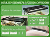 T5 UVB Reptile Light Fixture Combo Kit 8W, 10.0 UVB Light for Reptiles,Hood Comes with Desert US V1192-AZ-W-20897