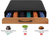 CARLA HOME Coffee Pods Holder Storage Drawer Compatible with 60 Nespresso Pods for Kitchen Storage & V178-36057
