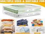 6 Pack Clear Vinyl Zippered Storage Bags for Clothes Sweaters Comforters Blankets Bedding, Durable V1237-ZY00B0DP21TT57