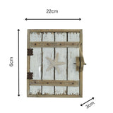 Handcrafted Wall Hanging Beach House Keybox 22cm V637-12814KEY