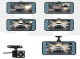 1080P Touch Screen Car Dash Camera Video DVR Front and Rear Night Vision Car Driving V1263-JX-7315